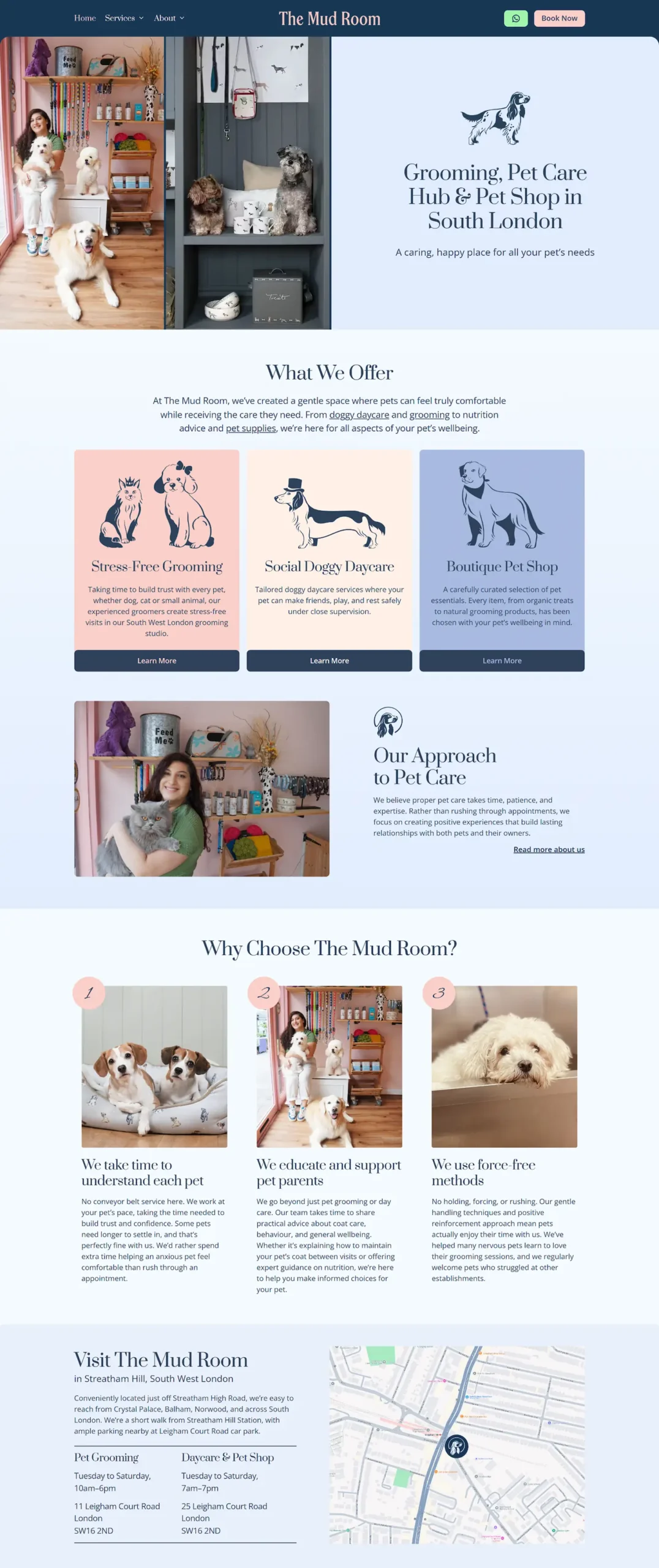 home page screenshot